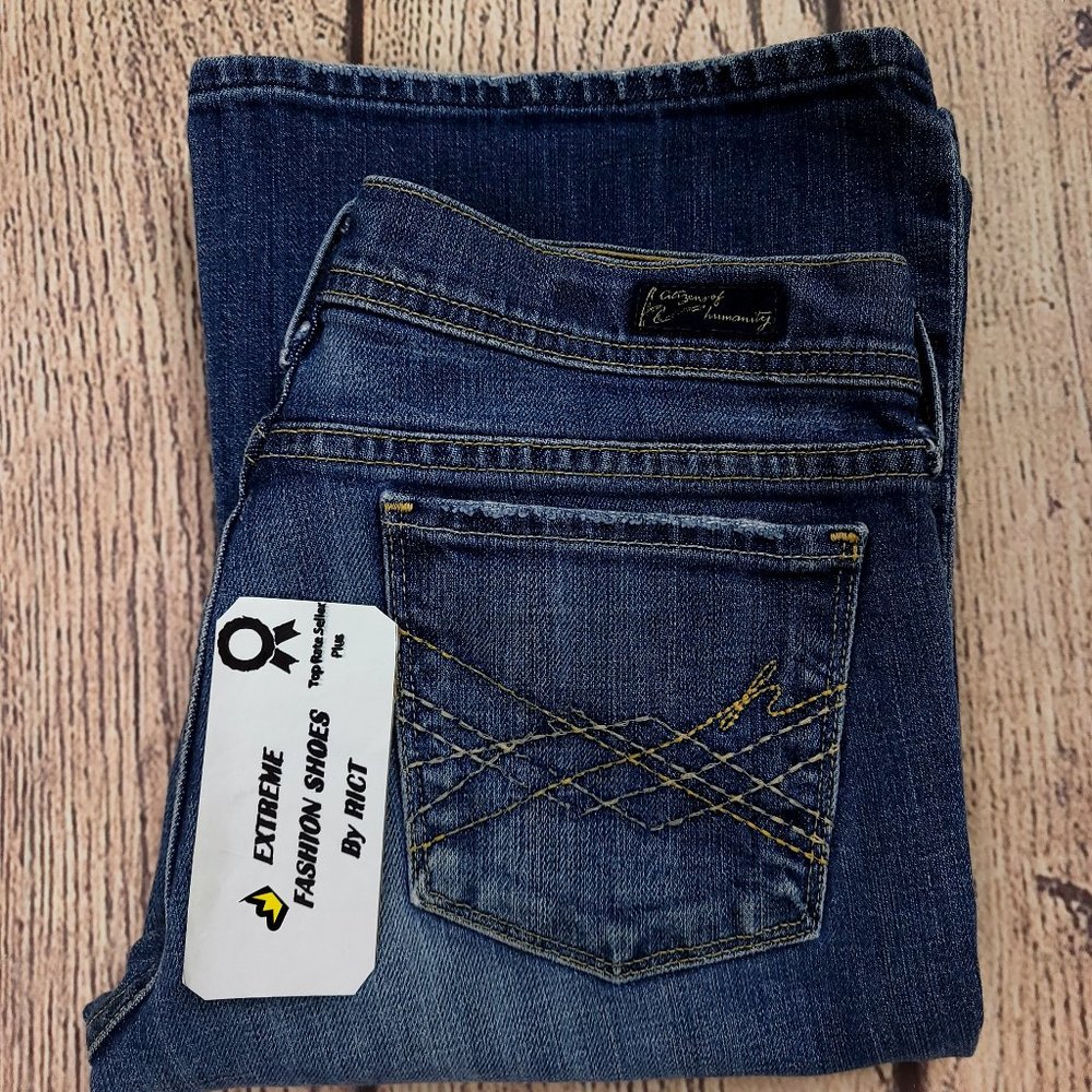 Citizens Of Humanity Naomi #065 Stretch Women's Flare Jeans Size 28x33 Low Rise - Picture 9 of 9